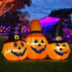 GOOSH 69106 6-Foot Halloween Pumpkin Inflatable – Orange, Black – product detail