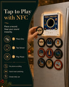 Christmas Vinyl Player Fridge Record NFC Magnetic Music Box Set · 3