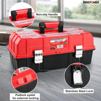 MAXPOWER MXP58 16-Inch Three-Tier Folding Tool Box – Red – product detail