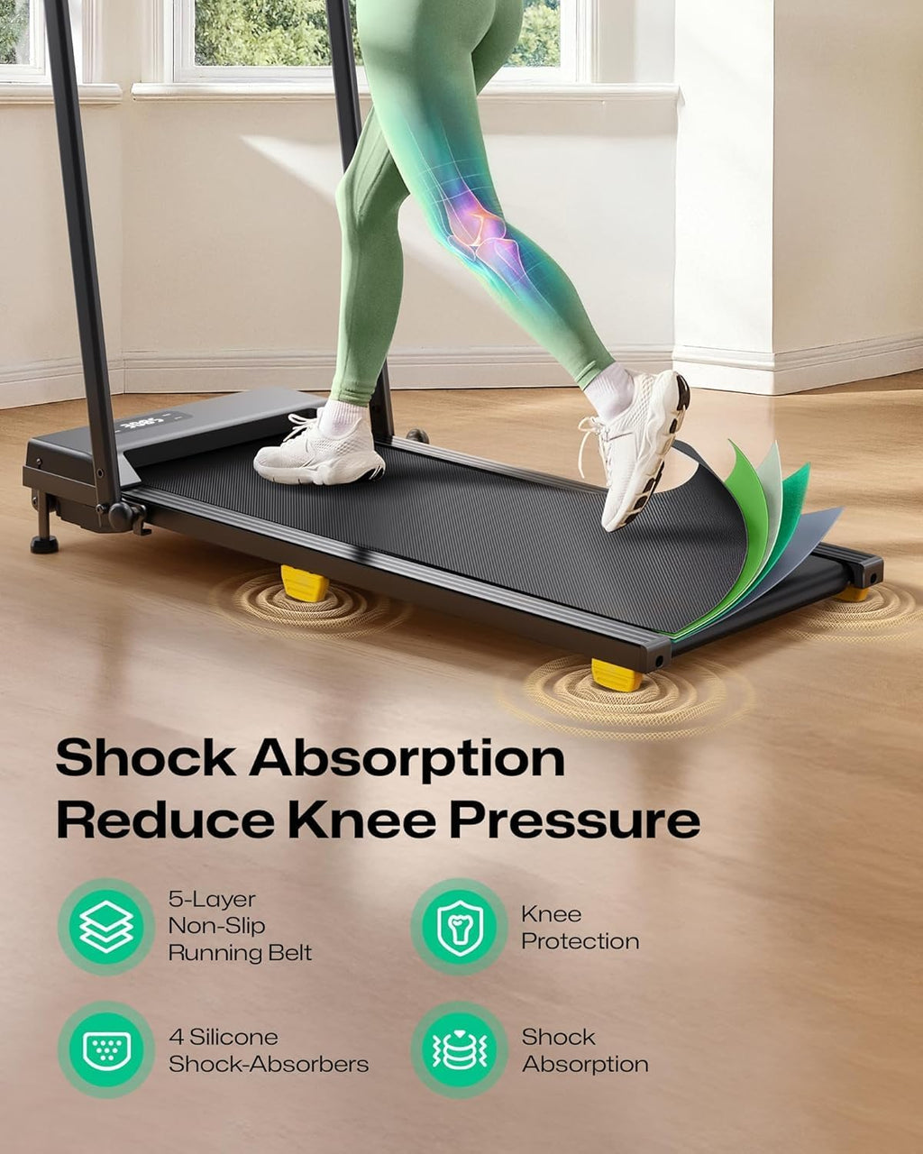 UREVO URTM039 Walking Treadmill – with handle bar – product detail