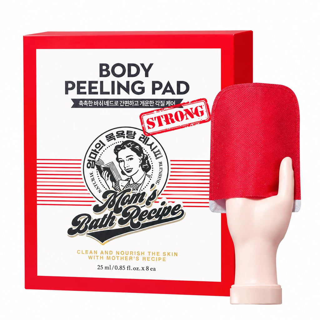 SPIRITIME Mom's Bath Recipe Body Peeling Pad, Red