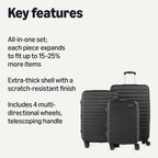 Amazon Basics Expandable Hardside Luggage, Multiple Sizes and Sets