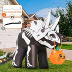 COMIN CO-69429 6.5-Foot Halloween Skeleton Dinosaur Inflatable – Black – product detail