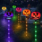 Homeleo HLD578 6-Pack Color-Changing Solar Pumpkin Path Lights – Multicolor Pumpkin – product detail