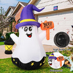GOOSH DJ-WS-69073 5-Foot Halloween Wizard Ghost Inflatable – 5 Foot Halloween Inflatable White – product detail