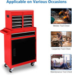 TUFFIOM TF-rtcG47000385 5-Drawer Rolling Tool Chest with Detachable Top – 5-Drawer, Black&red – Black&red / 5-Drawer – product detail