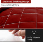 MUXHOMO Reversible Queen Bedding Set, 7 Pieces, Red and Black