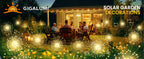 GIGALUMI Solar Firework Garden Lights, Warm White, 2-Pack