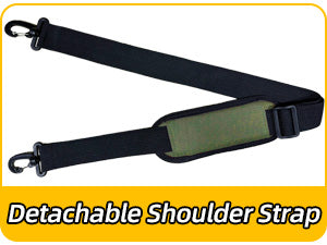 NECKORY QI-065 Wide-Mouth Tool Bag with Shoulder Strap – M, Army Green & Black – M / Army Green & Black – product detail