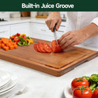 zeawec Carbonized Bamboo Cutting Boards, 3-Piece Set