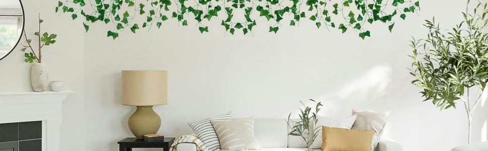 Freyalife Artificial Ivy Garlands, 12-Pack