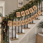 ORIENTAL CHERRY Vintage-Style Merry Christmas Banner