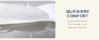 Ozyalo Mesh Bath Pillow with Six Suction Cups, White