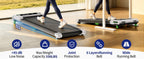 AKLUER 480L-A Under-Desk Walking Treadmill, Light Black or Soft White