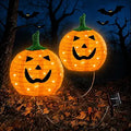 DAYLIGHTIR 2-Pack Solar Pumpkin Stake Lights – Orange
