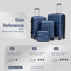 Rosamo Hardside Luggage Set – CharmBlue – product detail