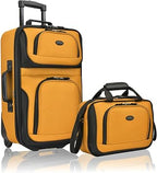U.S. Traveler US5600O Softside Luggage Set – 21"/14", Orange
