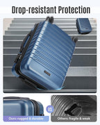 LIGHT FLIGHT LF4105006 Carry-On Suitcase – 20 Inch, Blue – Blue / 20 Inch – product detail