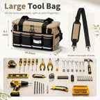 Wigojoy 250612 Wide-Mouth Tool Bag – Khaki – product detail