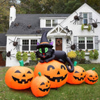 FunFanso HL18115-150 5-Foot Halloween Pumpkin & Black Cat Inflatable – 5FT Pumpkins, Orange, Black – 5FT Pumpkins / Orange, Black – product detail