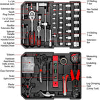 TLGREEN 799-Piece Mechanic Tool Set with Rolling Tool Box, Black · 3