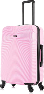 DUKAP DKINC00M-PNK Hardside Suitcase – 24 Inch, Pink