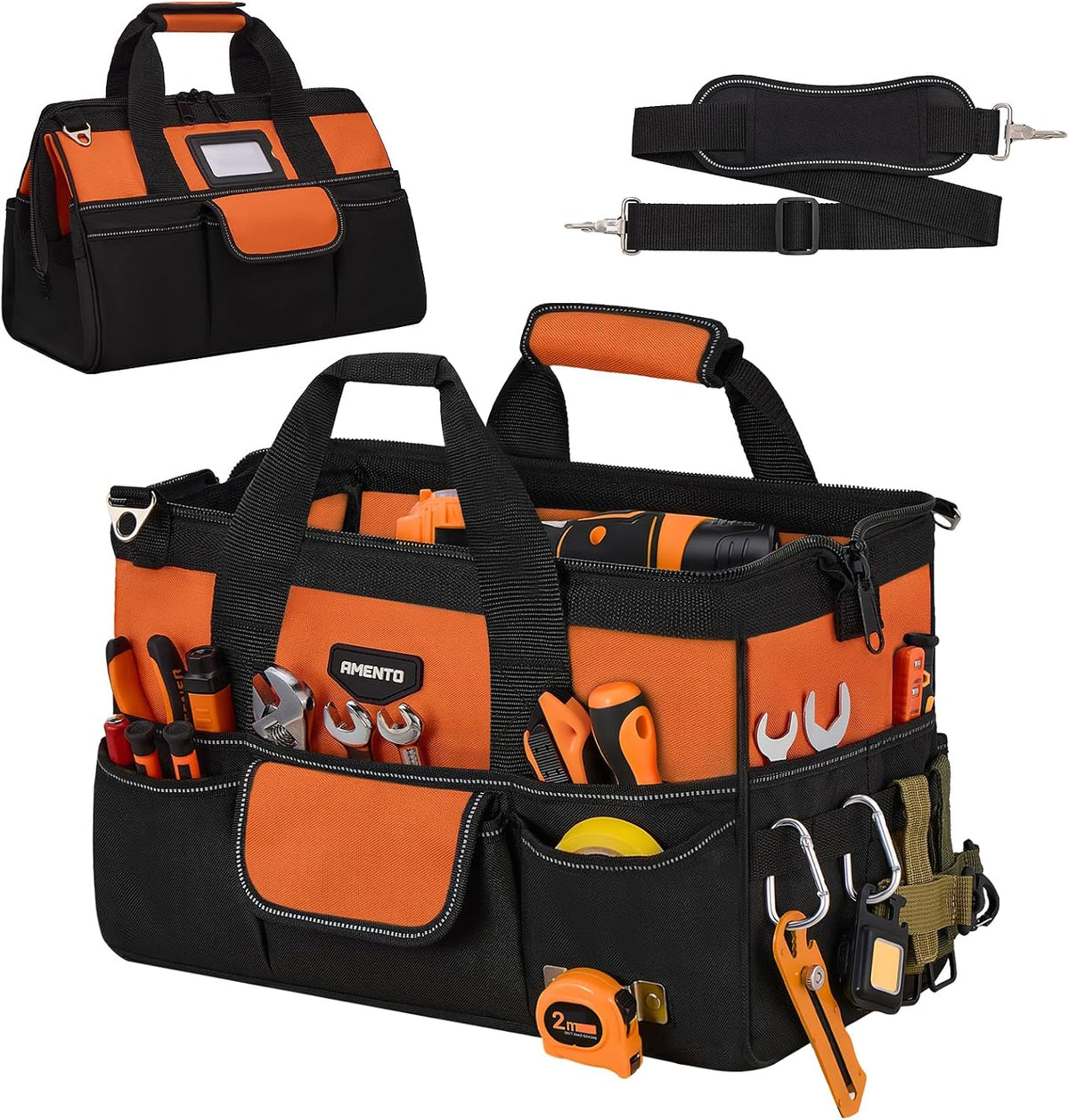 Amento 22-Pocket Oxford Tool Bag, 16 or 18 Inch