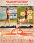 Mokirui Under-Desk Walking Treadmill – BLACK – product detail