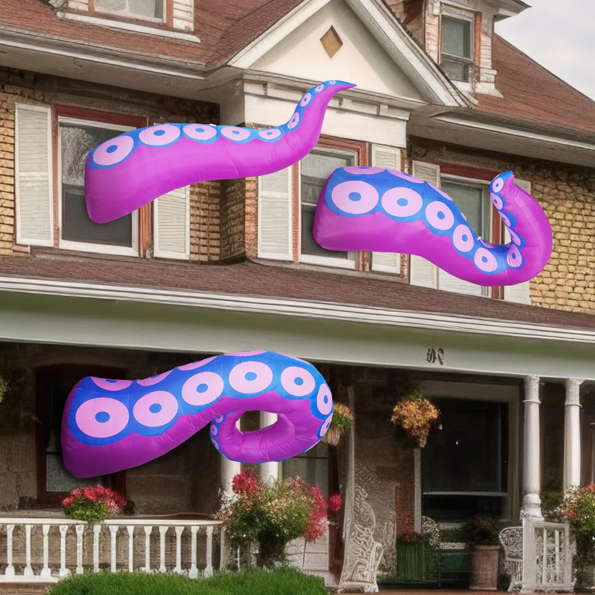 Joiedomi 30554 3-Piece Halloween Octopus Tentacle Inflatable Set – Purple – product detail