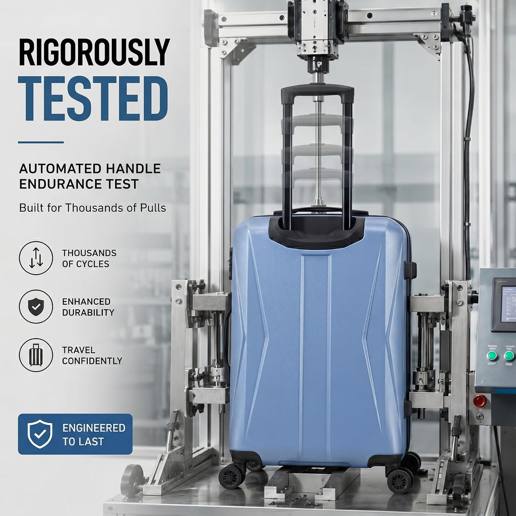 CONCEPTEN C3-ABS5PCS-BU Hardside Luggage Set – 5PCS, Blue – Blue / 5PCS – product detail