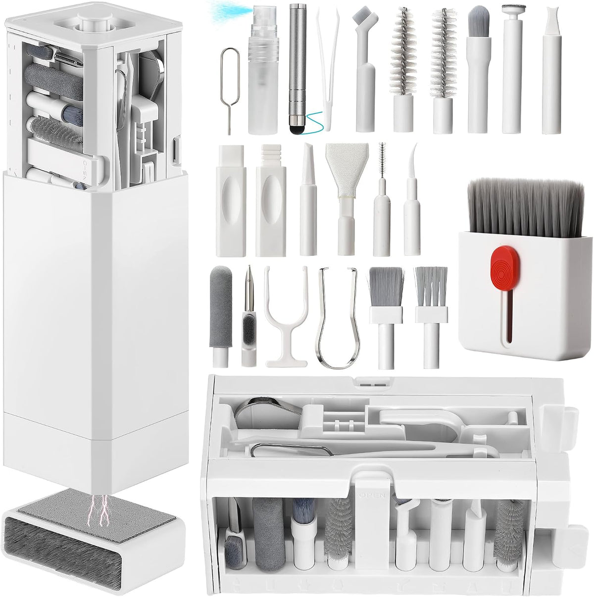 GintaXen 32-in-1 Electronics Cleaning Kit, White