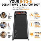 RJOP N4054 Under-Desk Walking Treadmill – Black-Red – product detail