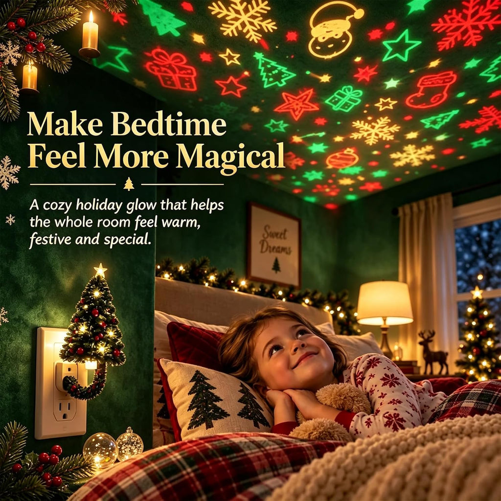 Christmas Tree Ceiling Projector Night Light, Plug and Play HD Christmas Projector · 6