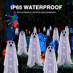 Betrihyes BTBGCW01 6-Pack Solar Halloween Ghost Path Lights – Cold White – product detail