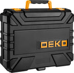 DEKOPRO 126-Piece Cordless Drill and Hand Tool Set – Yellow – product detail