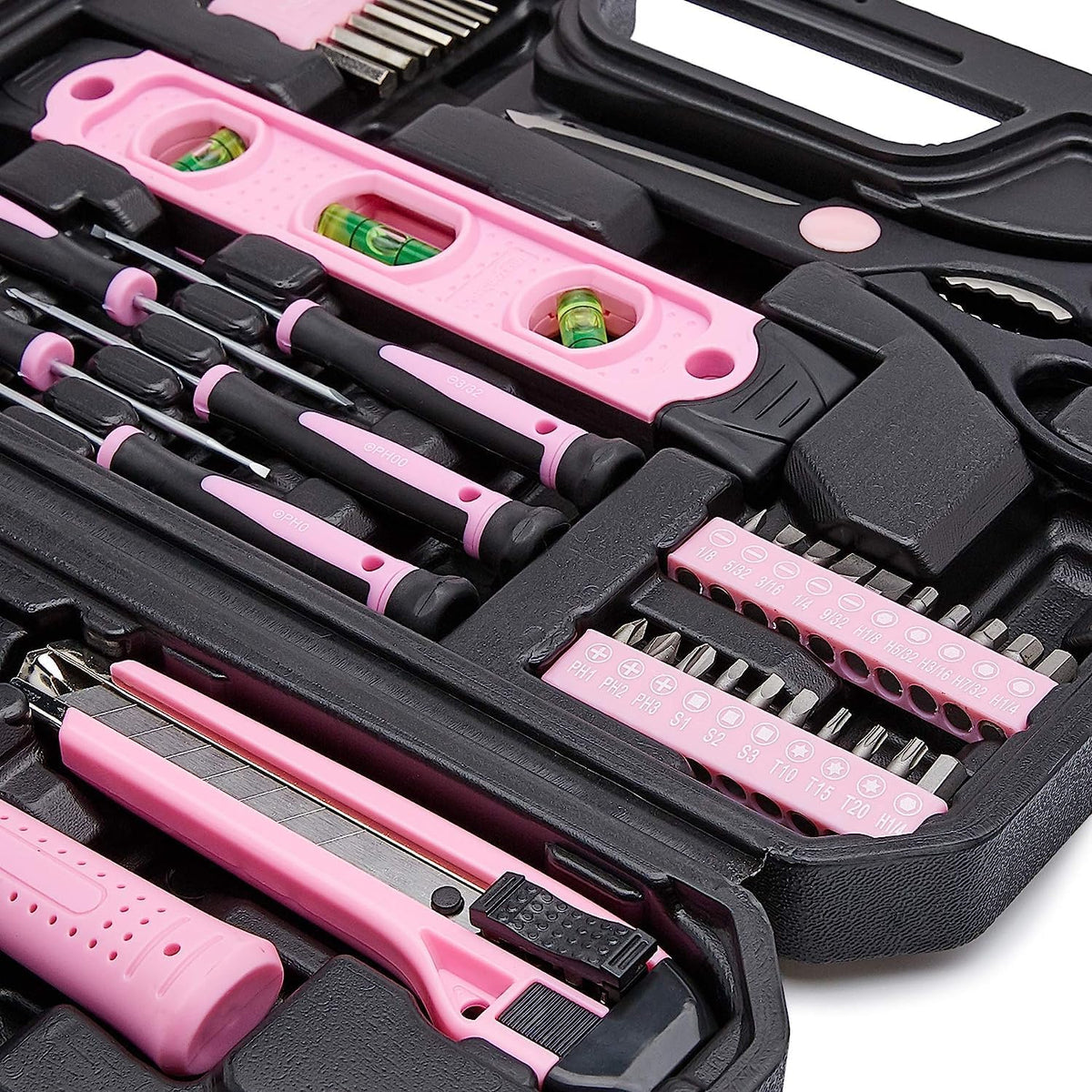 Amazon Basics 142-Piece Household Tool Kit with Storage Case