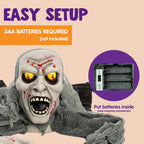 JOYIN 11577 Lighted Halloween Zombie Groundbreaker with Sound – Grey and Black – product detail