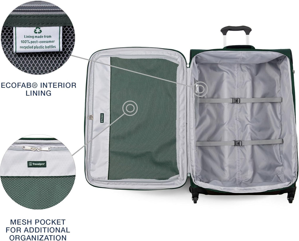 Travelpro Softside Suitcase – Checked-Large 29-Inch, Green Forest – Green Forest / Checked-Large 29-Inch – product detail