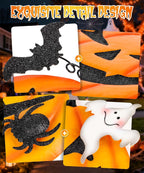 Beterzack 628NGDC 2-Set Stackable Metal Pumpkin Yard Stakes – Halloween yard signs – 2 Pack Stacked Pumpkins / Halloween yard signs – product detail