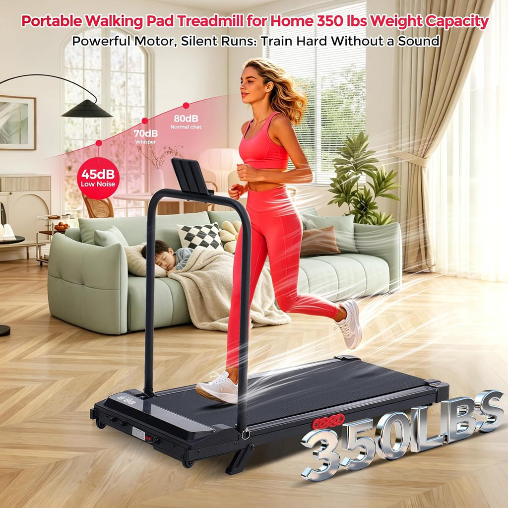 Potupus V300-DYV Under-Desk Walking Treadmill – Black-A1 – product detail