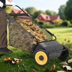 GAOMON 26-Inch Push Lawn Sweeper, Grass, Lawn and Leaf Cleanup Collector with Large 7 cu. ft. Hopper Bag, and Dual Spinning Brushes, Black · 2