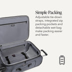 SwissGear Sion Expandable Softside Suitcase – Dark Grey / Checked-Medium – product detail