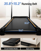 CURSOR FITNESS X5F Folding Walking Treadmill with Handles