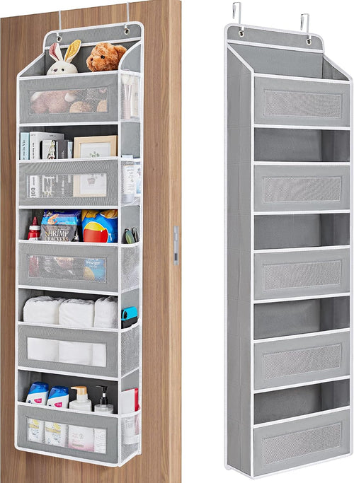 JARLINK Five-Pocket Door Organizer, Grey, Standard