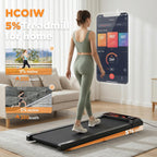 HCOIW Under-Desk Walking Treadmill – Black-Red S – product detail