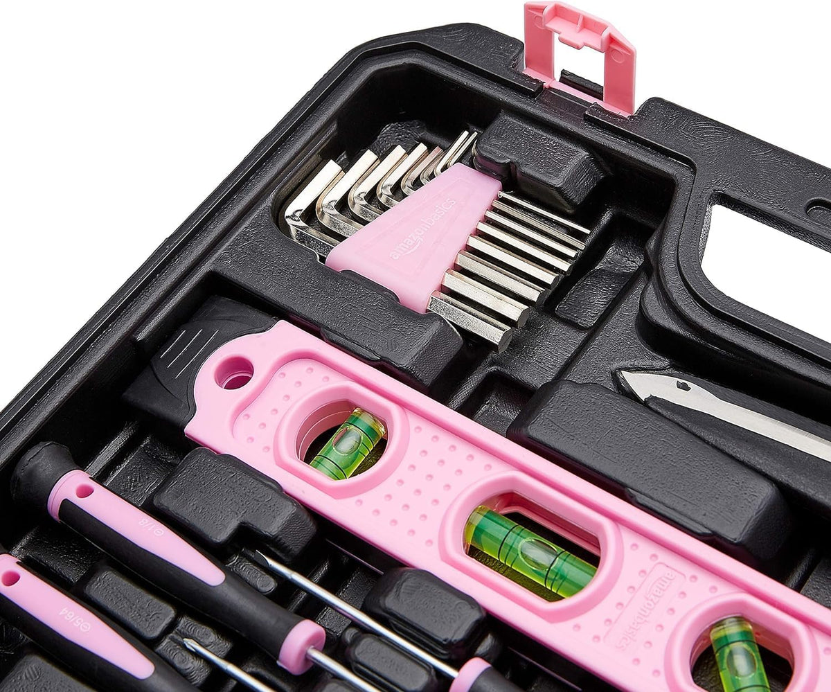 Amazon Basics 142-Piece Household Tool Kit with Storage Case