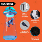 Joiedomi 9-Foot Halloween UFO & Alien Inflatable – Blue – product detail