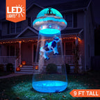 Joiedomi 9-Foot Halloween UFO & Alien Inflatable – Blue – product detail