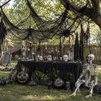 Qtisky 5-Piece Halloween Gauze Decorating Cloth Set – 72 x 30 inches, black – black / 72 x 30 inches – product detail