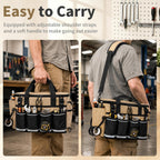 Wigojoy 250612 Wide-Mouth Tool Bag – Khaki – product detail